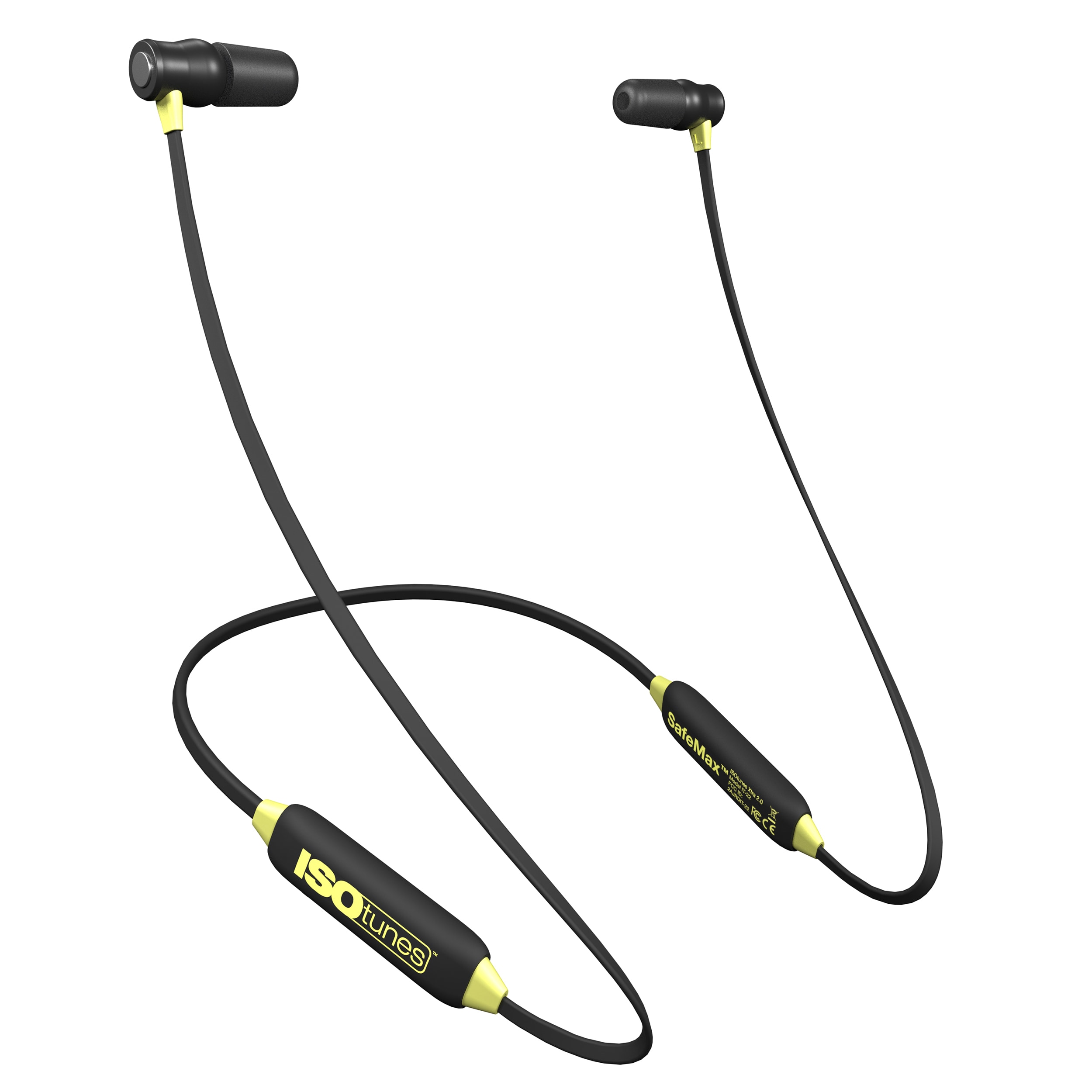 ISOtunes - IT-22 - XTRA 2.0 Bluetooth Earbuds Safety Yellow
