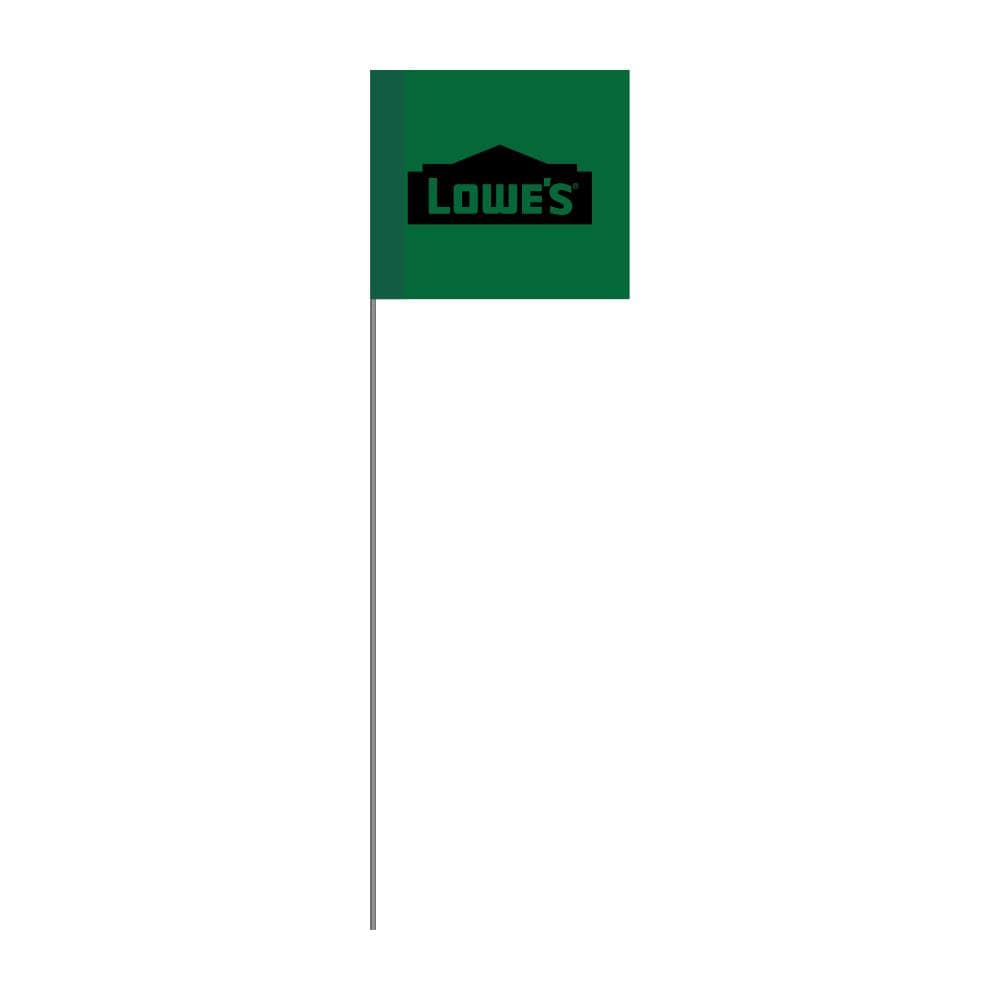 Lowes - 4515GBK26570-345 - LOWES SPRINKLER FLAGS 10--Count GREE