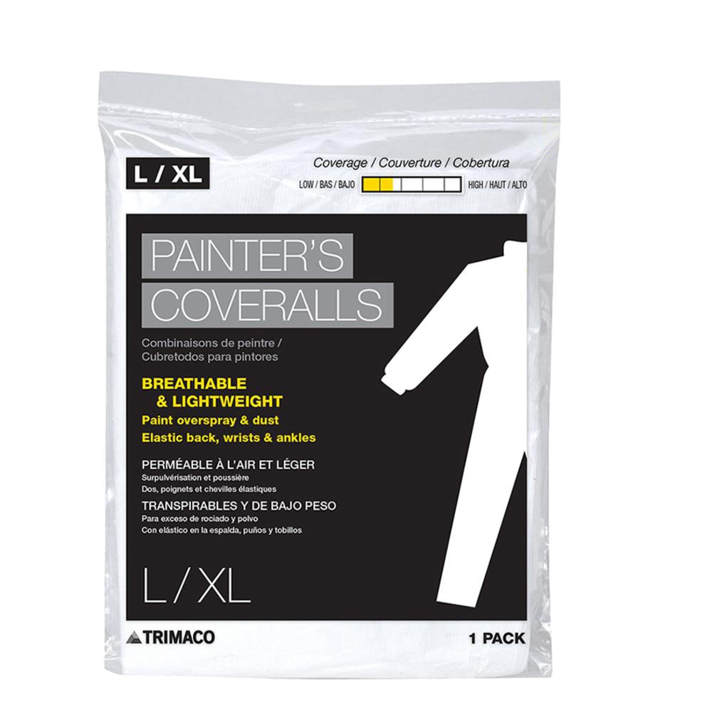 Trimaco - 19925/6LWS - Xl Polypropylene Paint Protective Coveralls