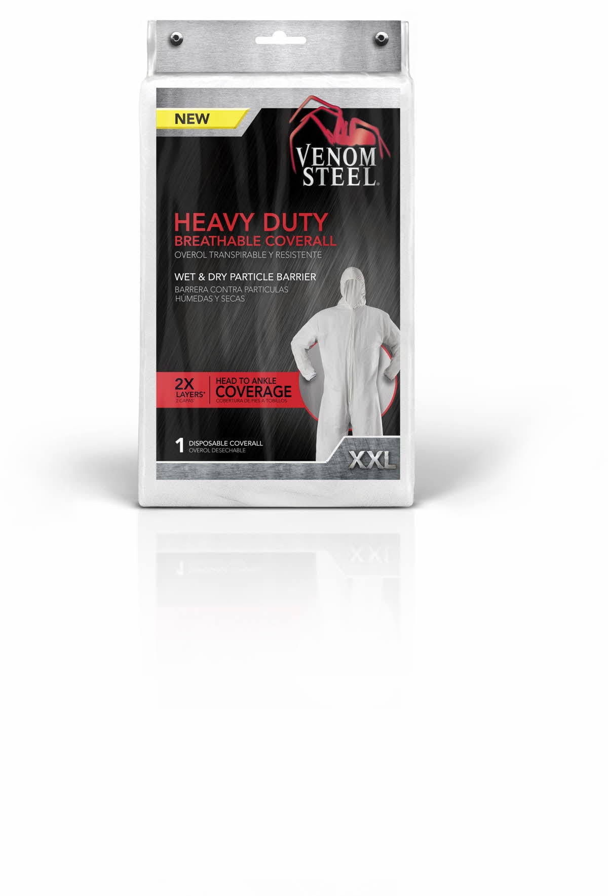 Venom Steel - VENCV300XXLNH - Heavy-Duty Breathable Coverall