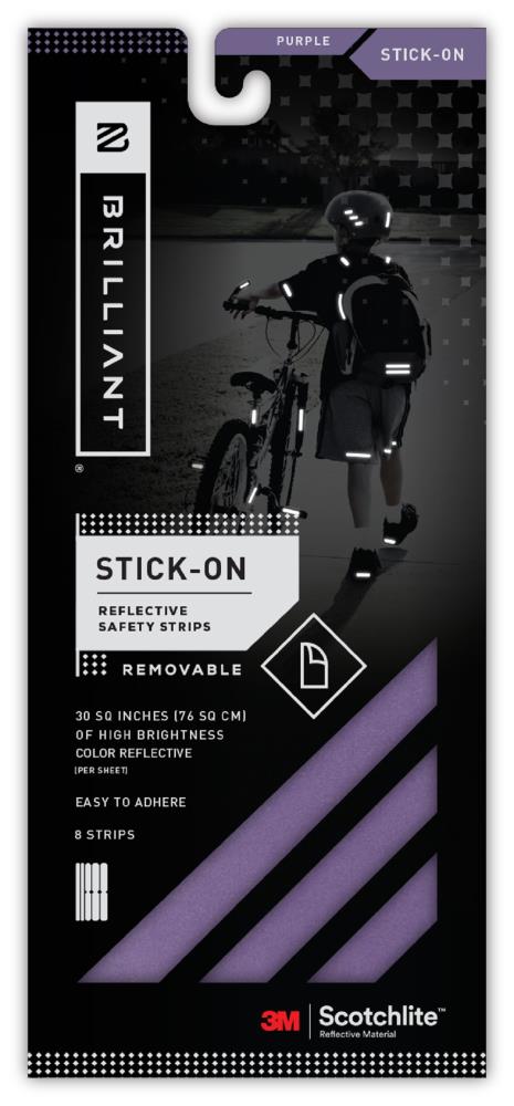 Brilliant - BR-ST-PURUS - 4-in Purple Reflective Vinyl Safety Tape