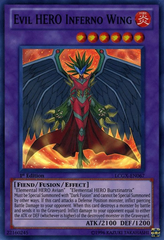 Evil HERO Inferno Wing - LDS3-EN027 - Ultra Rare - 1st Edition