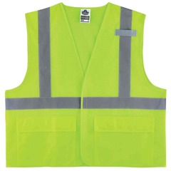 GloWear - 21145 - Large/X-Large  Green Polyester High Visibility Enhanced Visibility (Reflective) Safety Vest