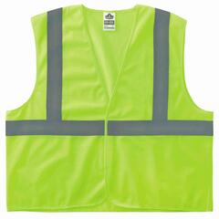 GloWear - 20979 - 4Xl/5Xl Green Polyester High Visibility Enhanced Visibility (Reflective) Safety Vest