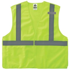 GloWear - 21079 - 4Xl/5Xl Green Polyester High Visibility Enhanced Visibility (Reflective) Safety Vest