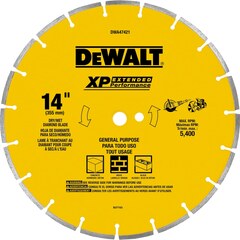 DEWALT - DWA47421 - 14-in Wet or Dry Segmented Diamond Circular Saw Blade