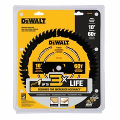 DEWALT - DWA11060 - DEWALT Large Diameter Saw Blades 10-in 60-Tooth Tungsten Carbide-tipped Steel Miter/Table Saw Blade