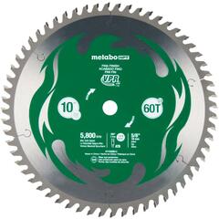 Metabo HPT - 115435M - VPR series 10-in 60-Tooth Carbide Miter Saw Blade