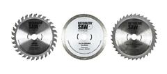 RotoRazer - 10RT01RBP01 - 3-Pack 3-1/8-in 30-Tooth Tungsten Carbide-tipped Steel Dado Circular Saw Blade Set