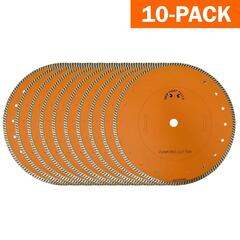 Grip Tight Tools - B1552-10 - 10 in. Classic Turbo Cut Diamond Blade-10PK