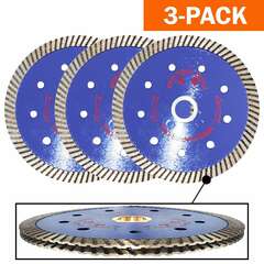 Grip Tight Tools - SAN02 - 3 - 5 in. Professional Turbo Sandwich Diamond Blade- 3PK