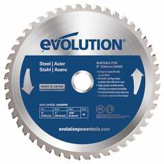 Evolution - 230BLADEST - 9-in 48-Tooth Tungsten Carbide-Tipped Steel Circular Saw Blade