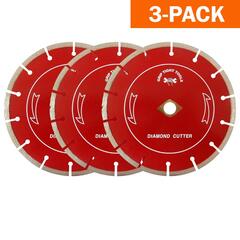 Grip Tight Tools - B1527-3 - 7 in. Professional Segment Cut Diamond Blade- 3PK