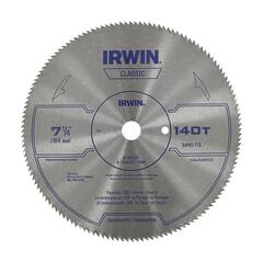 IRWIN - 1826231 - Classic 7-1/4-in 140-Tooth Carbide Circular Saw Blade