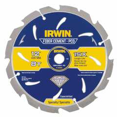 IRWIN - 4935625 - Fiber cement Marathon 12-in 8-Tooth Carbide Circular Saw Blade