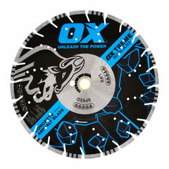OX Tools - OX-UDH10-9 - Ultimate 9-Inch Multi-Cut Diamond Blade - Segmented Rim with Undercut Protection | 7/8
