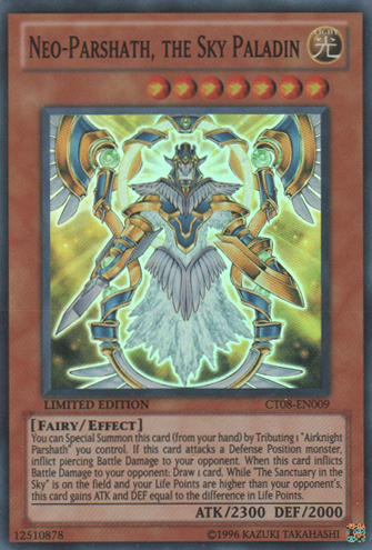 Neo-Parshath, the Sky Paladin - CT08-EN009 - Super Rare - Limited Edition