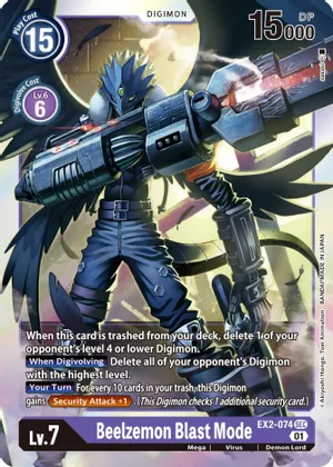 Beelzemon Blast Mode - EX2-074 - SR