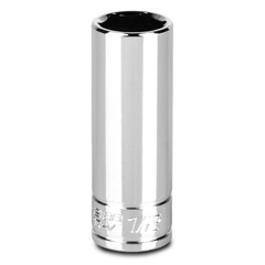 Capri Tools - CP12186 - Standard (SAE) 1/4-in Drive 6-point 1/2-in Deep Socket