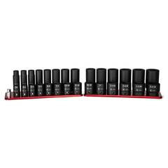 Capri Tools - CP55000-28SSDR - 28-Piece Standard (SAE) 1/2-in Drive 6-point Set Shallow/Deep Socket Set