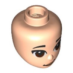 LEGO PART 92198pr0271 Minidoll Head Big Dark Brown Eyes print