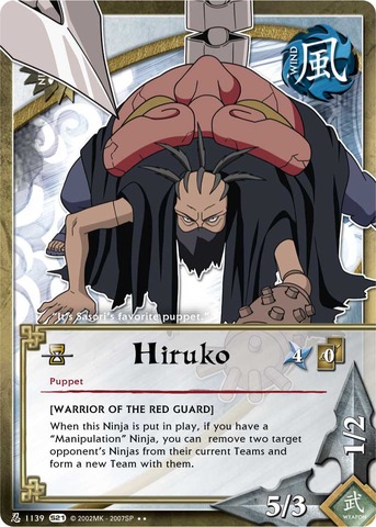 Hiruko - N-1139 - Rare - 1st Edition - Naruto CCG Singles 