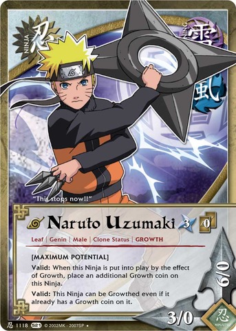 Naruto Uzumaki - N-1118 - Uncommon - 1st Edition