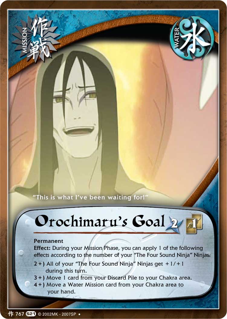 Orochimarus Goal - M-767 - Uncommon - 1st Edition
