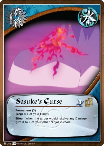 Sasukes Curse - M-765 - Common - 1st Edition