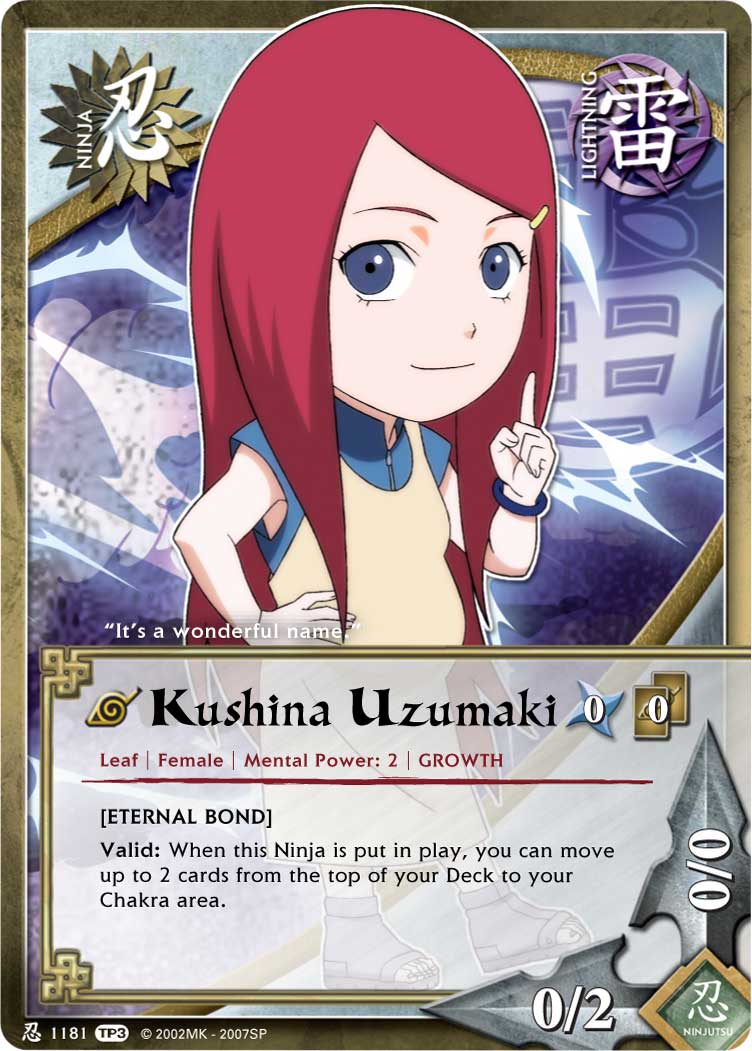 Kushina Uzumaki - N-1181 - Common - 1st Edition - Naruto Singles »  Tournament Pack 3 - Pro-Play Games