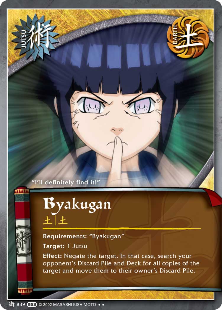 Byakugan - J-839 - Rare - 1st Edition
