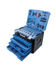 Kobalt - 81700 - 250-Piece Standard (SAE) and Metric Combination Polished Chrome Mechanics Tool Set (1/4-in; 3/8-in)