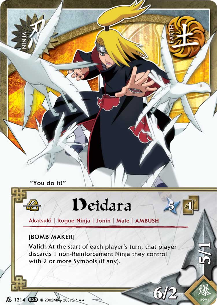 Deidara - N-1214 - Rare - 1st Edition