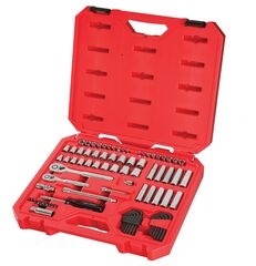 CRAFTSMAN - CMMT12021 - 83-Piece Standard (SAE) and Metric Combination Polished Chrome Mechanics Tool Set (1/4-in; 3/8-in;)