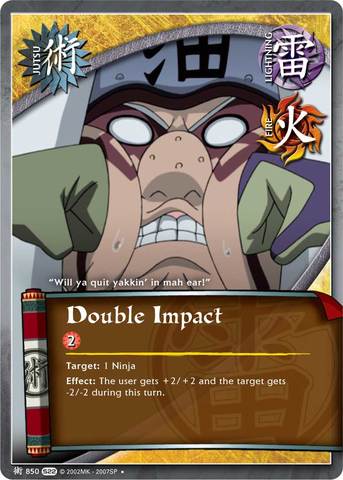Double Impact - J-850 - Uncommon - 1st Edition