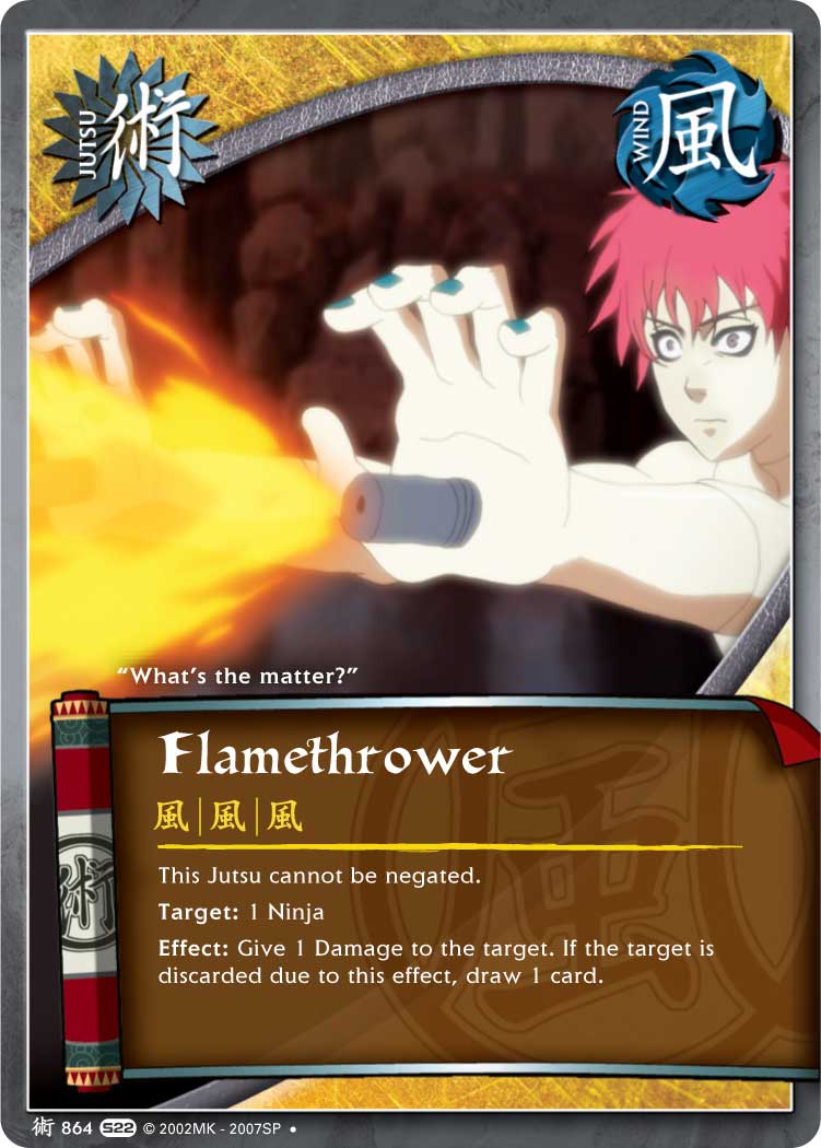 Flamethrower - J-864 - Uncommon - 1st Edition