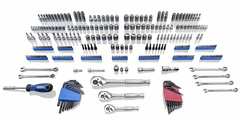 Kobalt - 81333 - 319-Piece Standard (SAE) and Metric Combination Polished Chrome Mechanics Tool Set (1/4-in; 3/8-in)