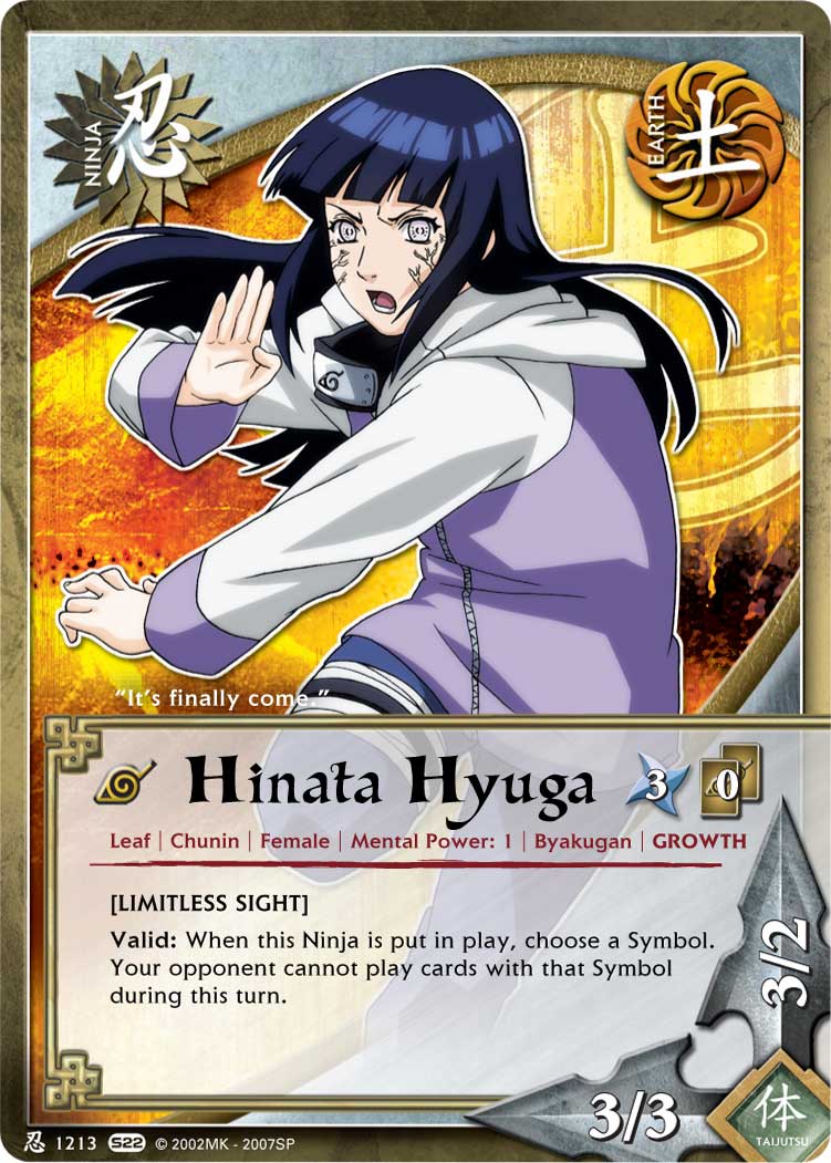 Hinata Hyuga - N-1213 - Common - 1st Edition - Naruto Singles » Weapons of  War - Pro-Play Games