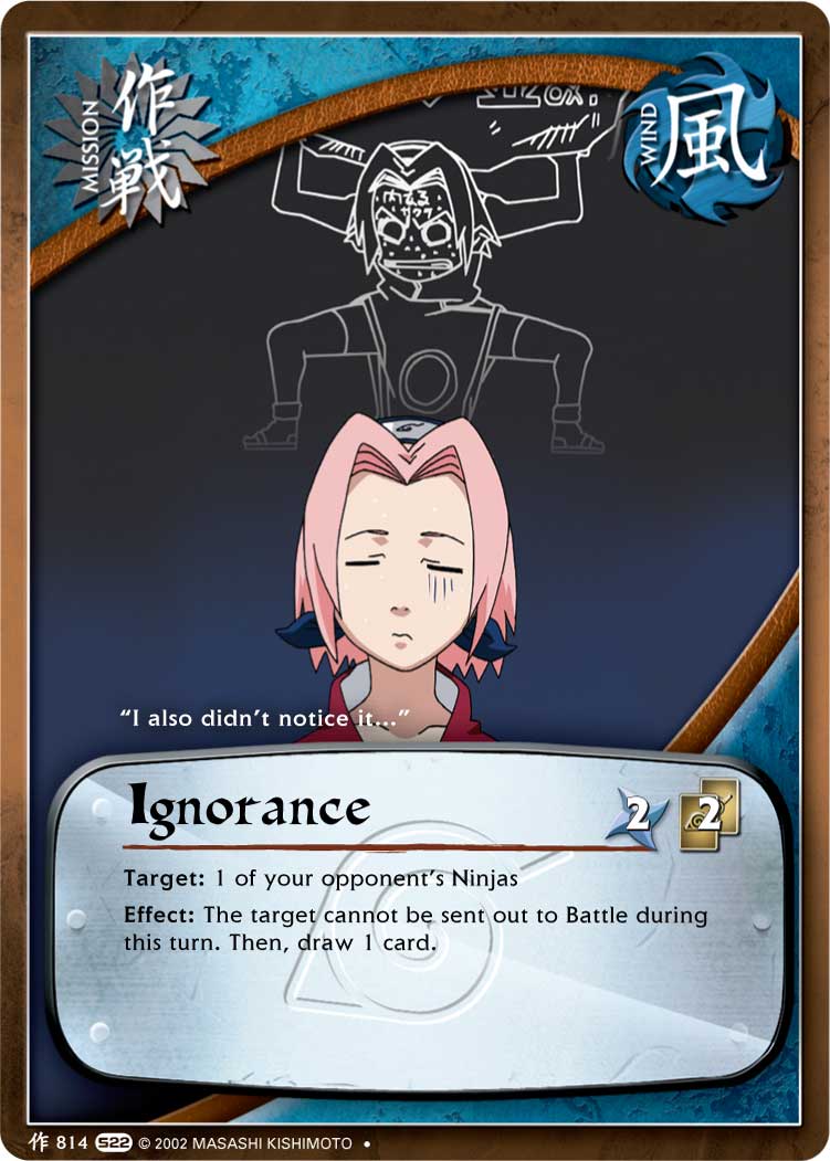 Ignorance - M-814 - Uncommon - 1st Edition
