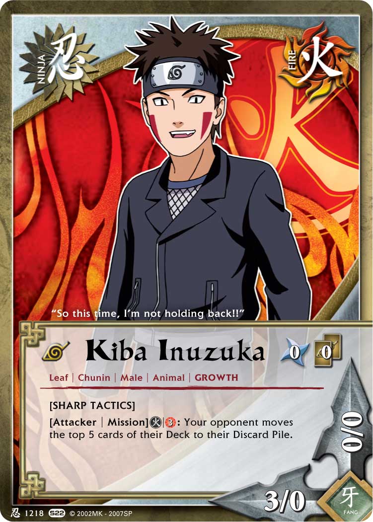 Kiba Inuzuka - N-1218 - Common - 1st Edition