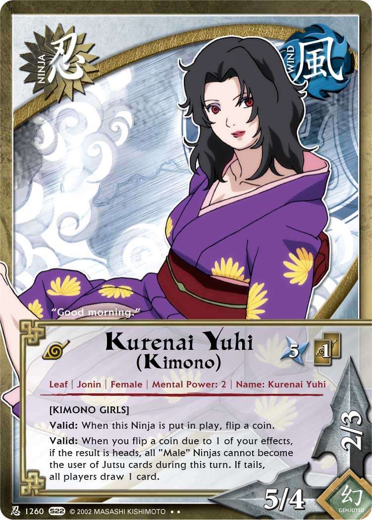 Kurenai Yuhi (Kimono) - N-1260 - Rare - 1st Edition - Naruto Singles »  Weapons of War - Pro-Play Games