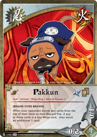 【激安セール】 - N-1220 - Pakkun Common Singles CCG Naruto - Edition 1st - その他
