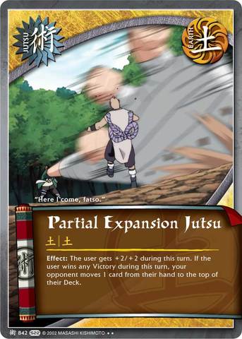 Partial Expansion Jutsu - J-842 - Rare - 1st Edition