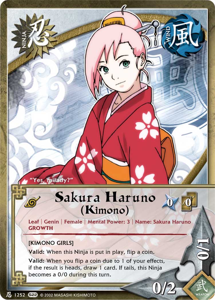 Sakura Haruno (Kimono) - N-1252 - Common - 1st Edition - Naruto Singles »  Weapons of War - Pro-Play Games