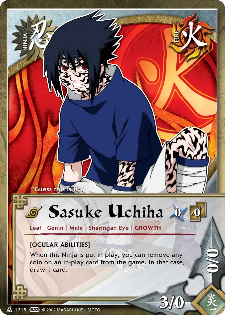 Sasuke Uchiha - N-1219 - Common - 1st Edition - Naruto Singles » Weapons of  War - Pro-Play Games