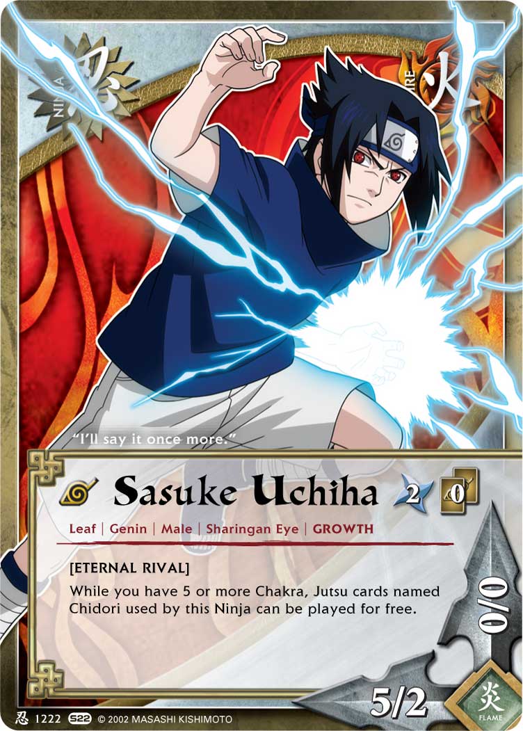 Sasuke Uchiha - N-1222 - Common - 1st Edition