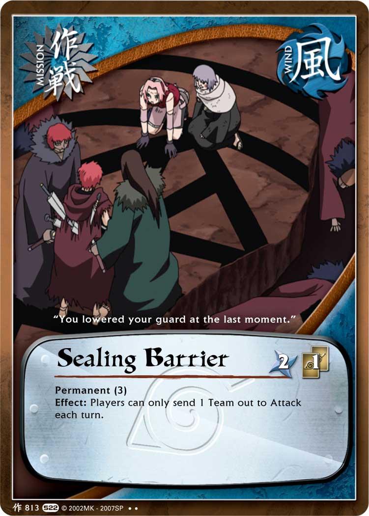 Sealing Barrier - M-813 - Rare - 1st Edition