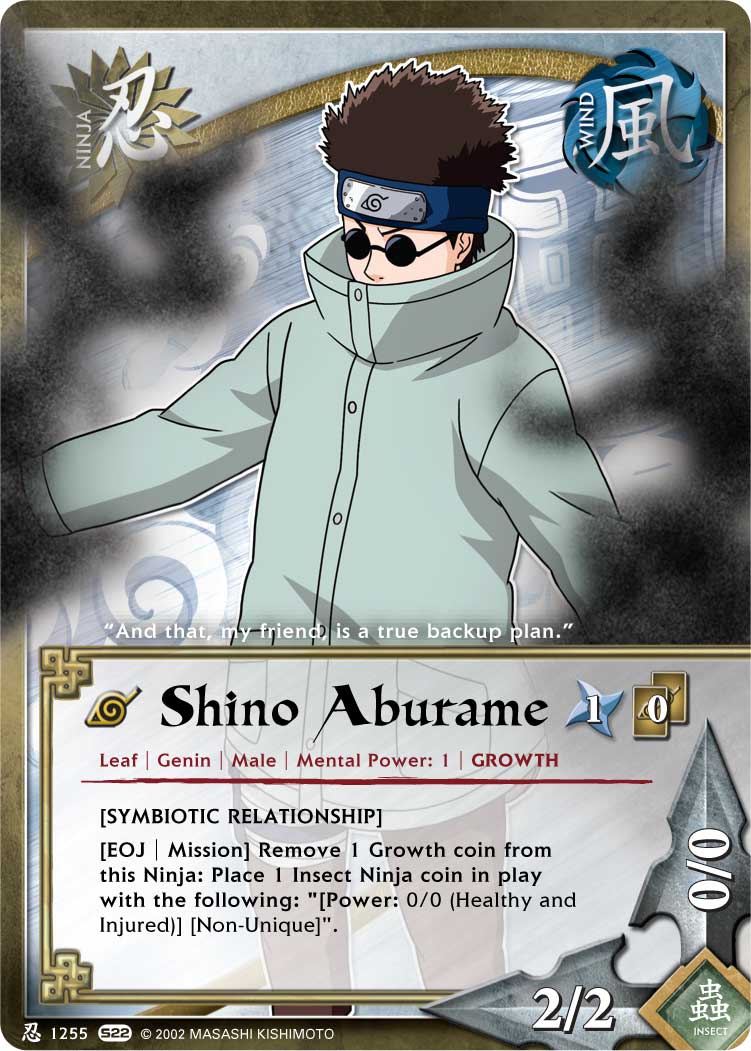 Shino Aburame - N-1255 - Common - 1st Edition