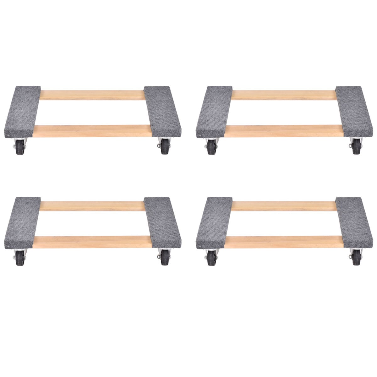 Goplus - 4TL32912 - 6-in Shelf Utility Cart
