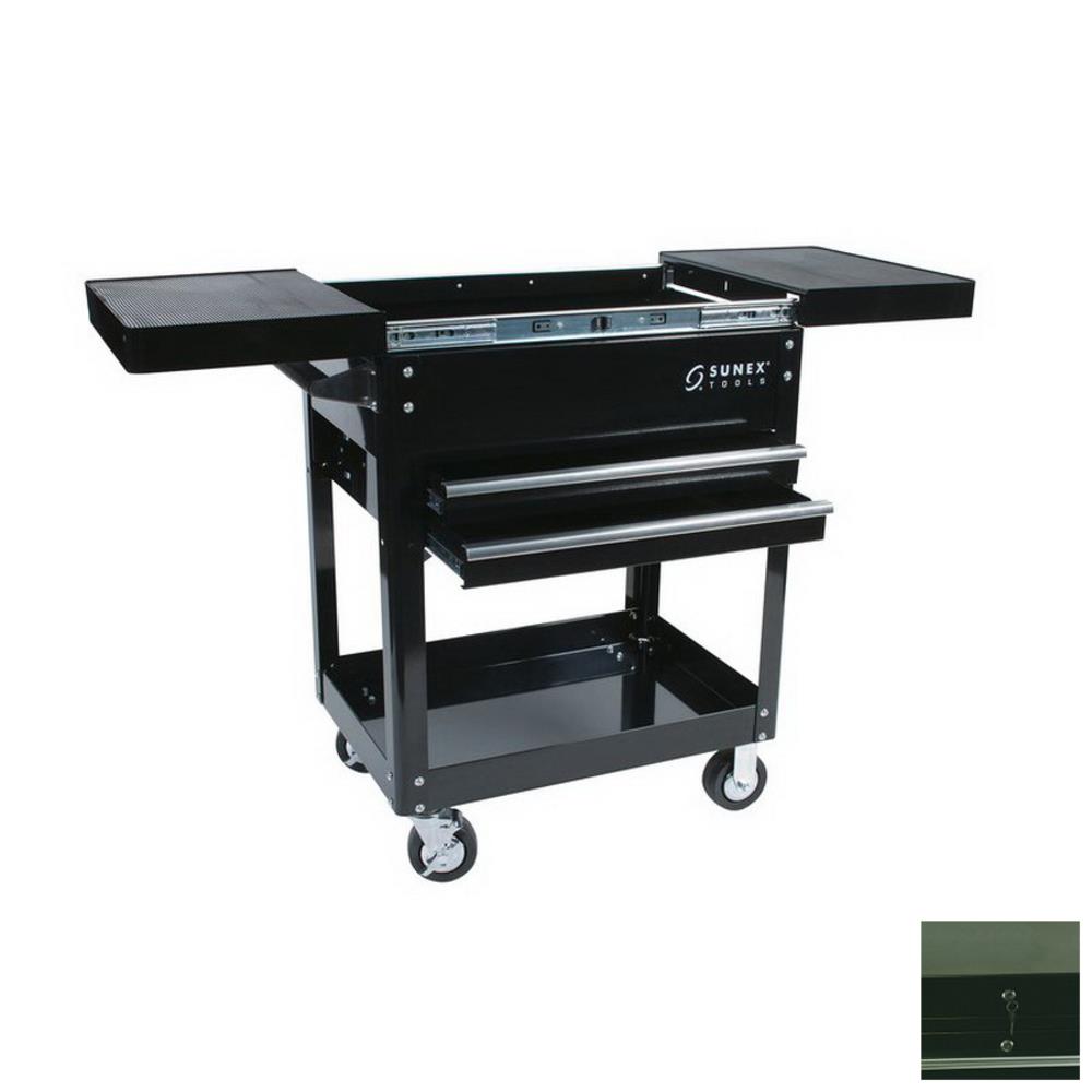 Sunex Tools - 8035 - 39.4-in 2-Drawer Shelf Utility Cart